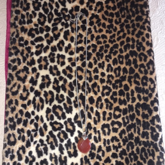 Amber colored quartz necklace… - Picture 1 of 5